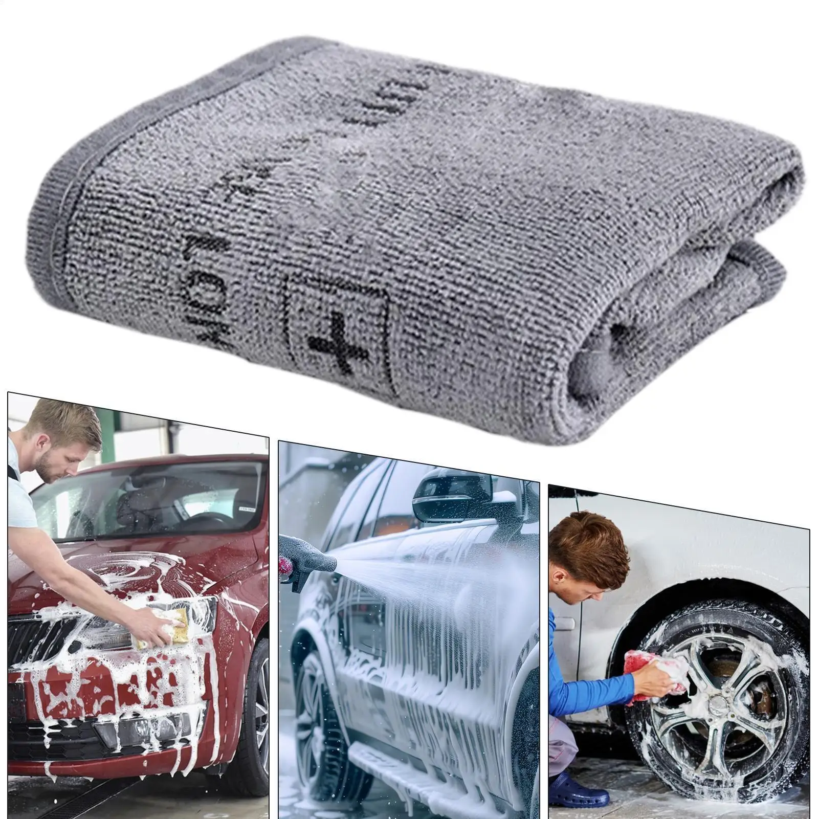 Microfiber Towel Detailing - 車用マイクロファイバータオル 車のディテールタオル 吸収性 再利用可能なウォッシュクロス ワイプ 雑巾