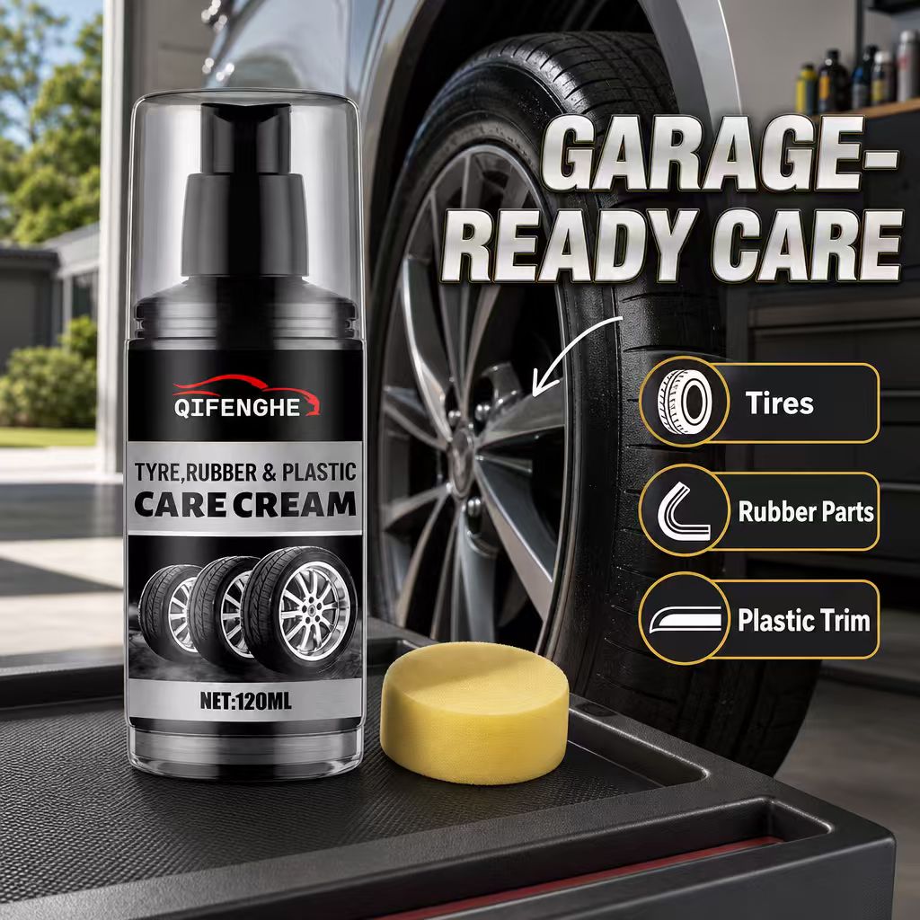 タイヤ用ゴム・プラスチックケアクリーム 120ml。車のタイ - Trim Restorer Plastic のレビューと価格