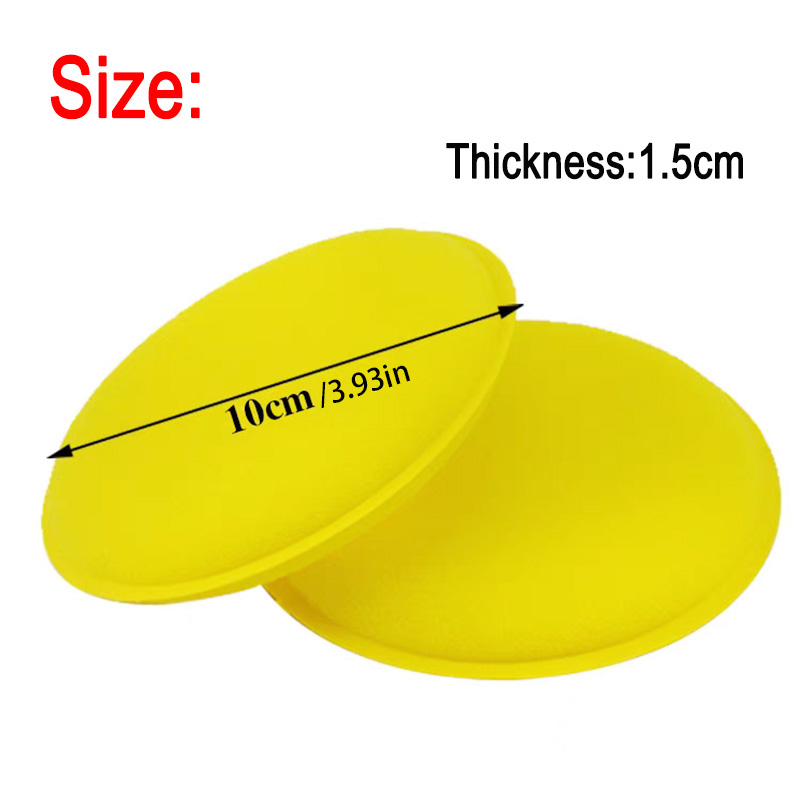 12個入り 再利用可能な黄色い丸型研磨スポンジ、ワックス塗布 - Wax Applicator Pad のレビューと価格